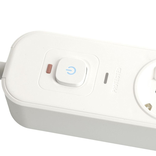 Сетевой фильтр 5-местный с/з Stekker3x1мм2, 1,8 м, 250В, 16А, 2 USB-A+2 Type-C, серия Nova, белый 50102