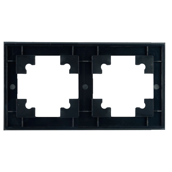 Рамка 2-постовая Stekker Катрин черный GFR00-7002-05 39519