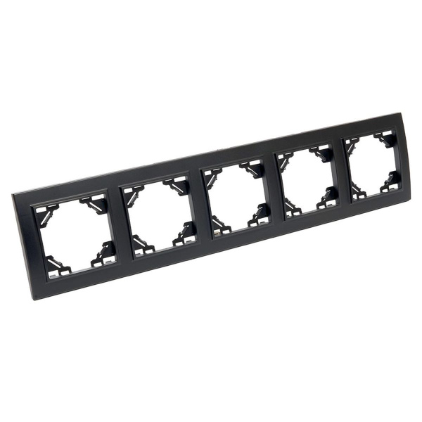 Рамка 5-постовая Stekker Эрна черный PFR00-9005-03 39622