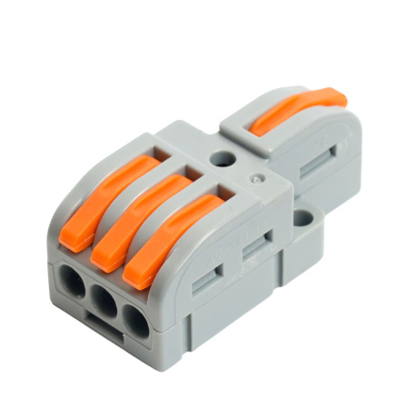 Клемма супер-компактная разветвительная 1 вход, 3 выхода, наборная Stekker,LD220-103 (DIY упак 10 шт) 49791