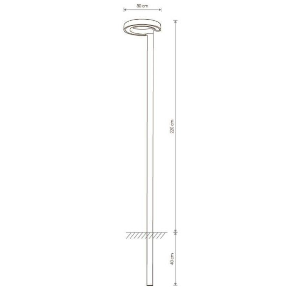 Садово-парковый светодиодный светильник Nowodvorski Pole Led 9185