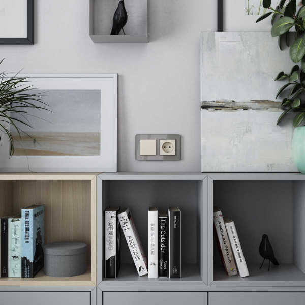 Рамка Werkel Elite на 2 поста дымчатый W0022417 4690389180699