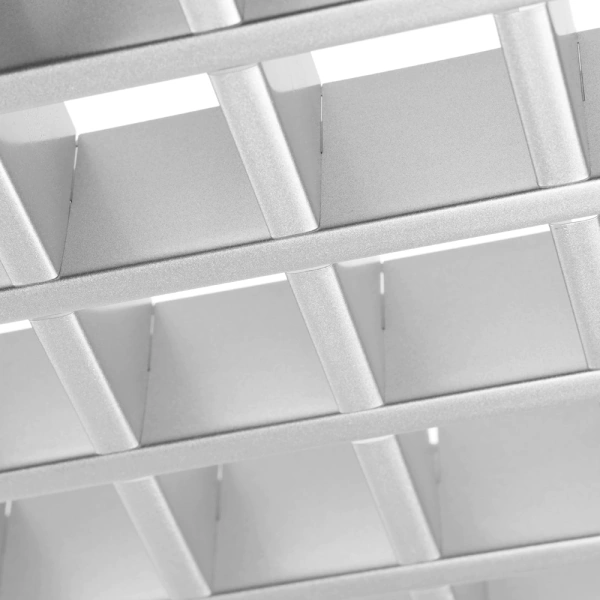 Решетки для потолка Грильято ячейка 50х50 мм 4 шт 1,44 м2 металлик