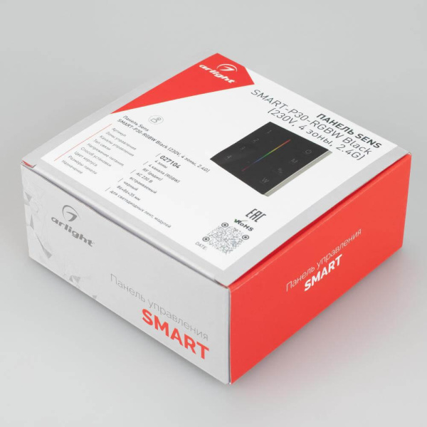 Панель управления Arlight Sens Smart-P30-RGBW Black 027104