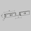 Коннектор питания угловой Maytoni Technical Accessories for tracks Levity TRA184CPC-1B-3