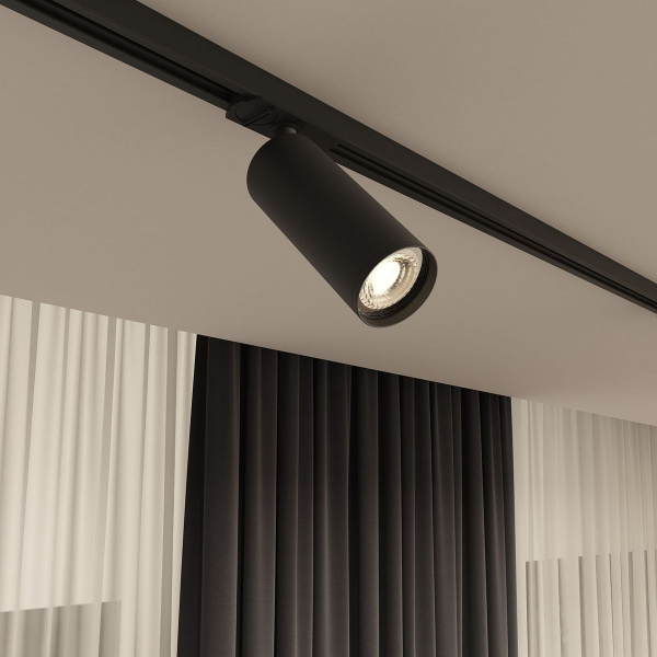 Трековый светильник Denkirs Solid Tube DK6202-BK