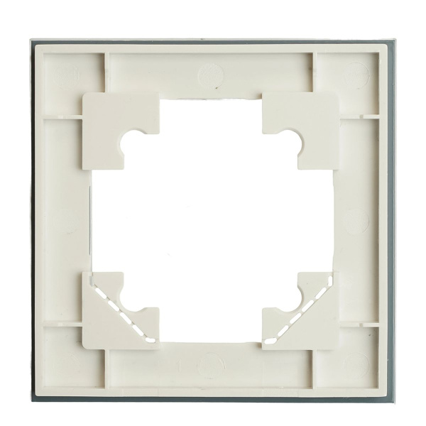 Рамка 1-постовая для сенсорных механизмов, подсветки Stekker Катрин белый GFR00-7001-01S 50303