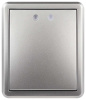 Выключатель ЭРА Эксперт 11-1202-03 с подсветкой IP20 10АХ-250В ОУ алюминий Б0063041