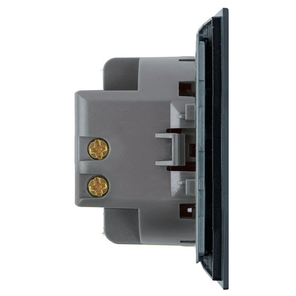 Переключатель 1-клавишный (механизм), Stekker, 250В, 10A Мия, RSW10-3105-05, черный бархат 50447