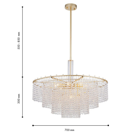 Подвесная люстра Favourite Fringe 4762-9P