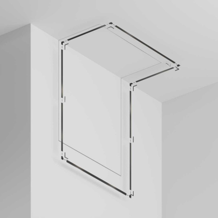 Шинопровод 2м Exility X встраиваемый под ГКЛ 12,5мм Maytoni Technical EXILITY X Busbar trunkings Exility X TRX239-422.12B