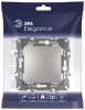 Кнопка ЭРА Elegance 14-1111-16 , 10АХ-250В, Elegance, титан Б0065812