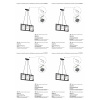 Подвесная люстра Vitaluce V4145/3PL