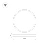 Потолочный светодиодный светильник Arlight SP-Basic-R600-48W Warm3000 020524(1)