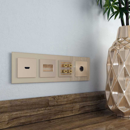 ТВ-розетка оконечная Werkel шампань W1183011 4690389157516