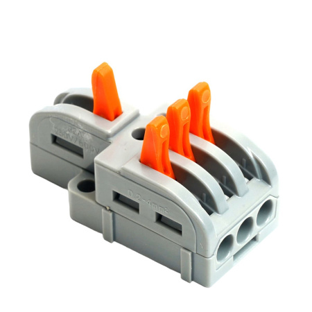 Клемма супер-компактная разветвительная 1 вход, 3 выхода, наборная Stekker,LD220-103 (DIY упак 10 шт) 49791