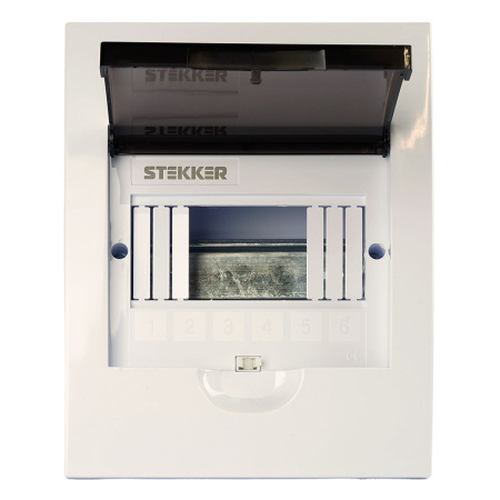 Бокс встраиваемый Stekker EBX50-4/06-50 6 модулей, пластик ArcaLight 50509