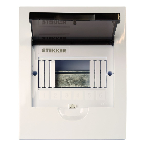 Бокс встраиваемый Stekker EBX50-4/06-50 6 модулей, пластик ArcaLight 50509