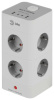 Сетевой фильтр ЭРА TWR-8es-1,5m-4USB-W башня с защитой заземлением с выключателем 8 розеток+4xUSBA+C 1,5м 16А белый Б0069071