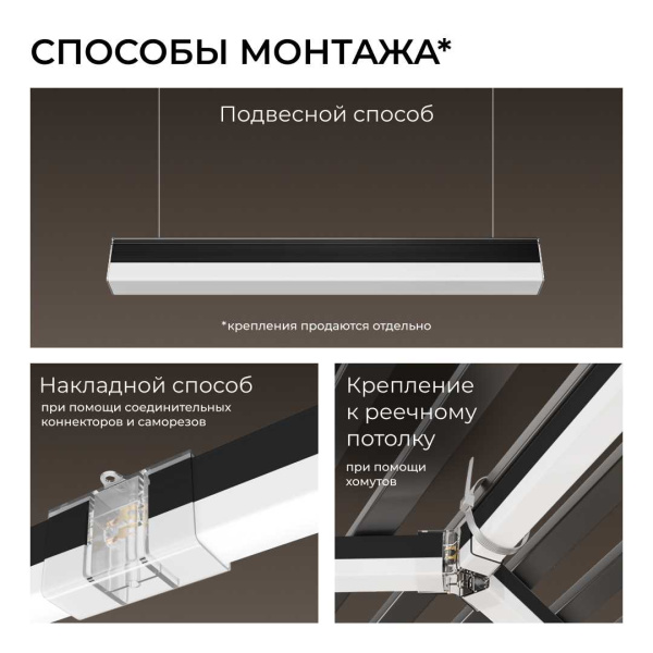 Накладной линейный светодиодный светильник Apeyron 30-57