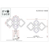 Потолочная светодиодная люстра Evoluce Samuro SLE500152-04RGB