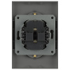 Розетка ЭРА Arktik 16-2107-06 без заземления двойная 2X2P 16А-250В графит Б0071686