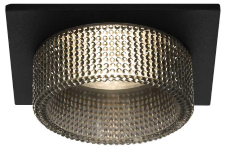 Светильник встраиваемый декоративный ЭРА DK110 BK/GR под лампу MR16 GU5.3 черный/серый Б0058424