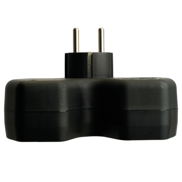 Разветвитель сетевой 3-местный с/з Stekker ADP16-13-21, 250V,16A, ABS огнеустойчивый пластик, черный 50108