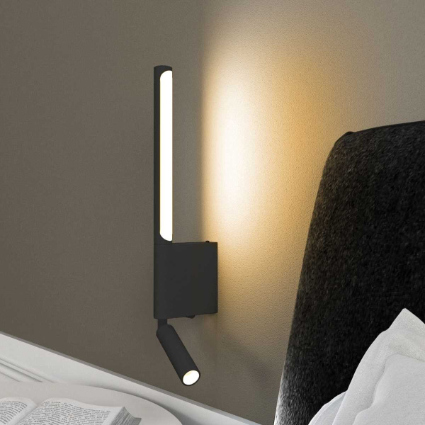 Настенный светодиодный светильник Elektrostandard Sarca LED черный 4000К 40111/LED a063692