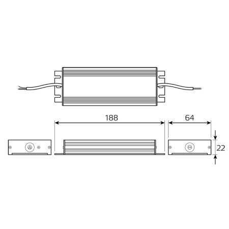 Блок питания Gauss 150W 12V IP20 BT524