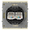 Розетка ЭРА Arktik 16-3108-02 информационная двойная 2XRJ45 слоновая кость Б0070485