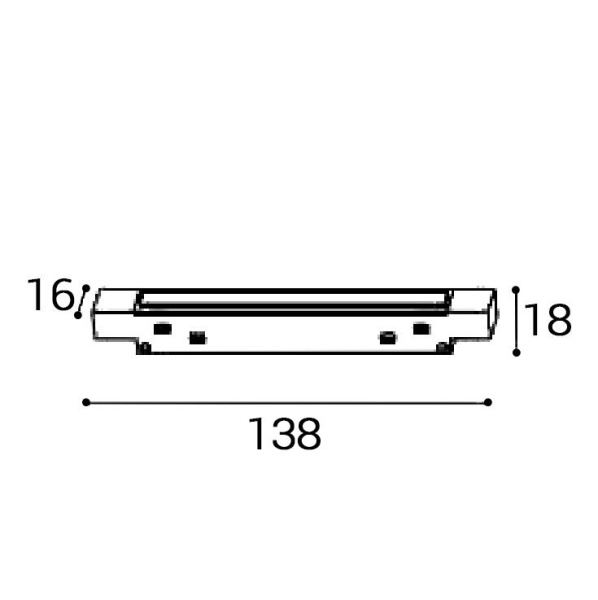 Коннектор прямой Italline Atom IT012-5040 black