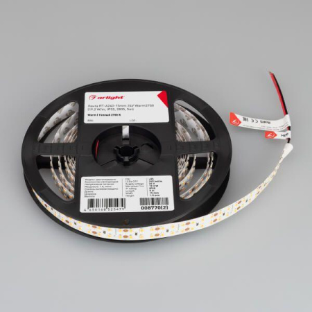 Светодиодная лента Arlight 19,2W/m 240LED/m 2835SMD теплый белый 5M 008770(2)