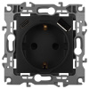 Розетка ЭРА Серия 12 12-4108-05 2P+E 16A-250В со шторками с USB type-A+C 5В-3А антрацит Б0067707