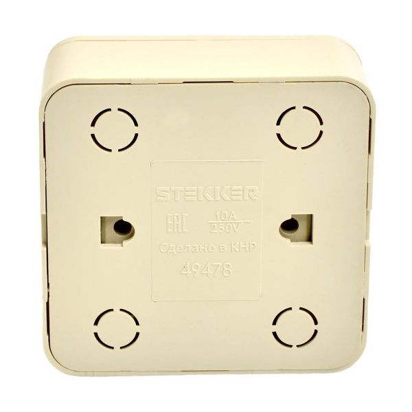 Переключатель одноклавишный Stekker слоновая кость MSW10-12-04 49478