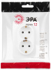 Розетка ЭРА Серия 12 12-2106-01М 2X2P+E Schuko 16А-250В белый матовый Б0065721