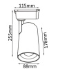 Трековый светильник однофазный Crystal Lux CLT 0.31 006 40W BL