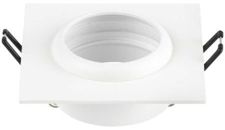 Светильник встраиваемый алюминиевый ЭРА KL110 WH под лампу MR16 GU5.3 белый матовый Б0061529