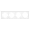 Рамка 4-постовая Stekker Катрин белый GFR00-7004-01 39257