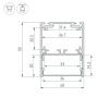 Профиль Arlight SL-Line-4050-3L-2000 Anod 044666
