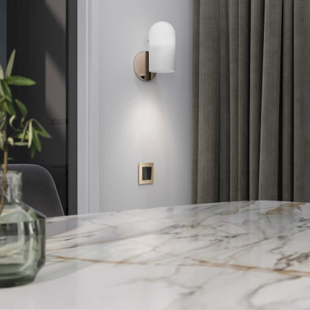 Выключатель Werkel двухклавишный черный акрил W1120048 4690389197642