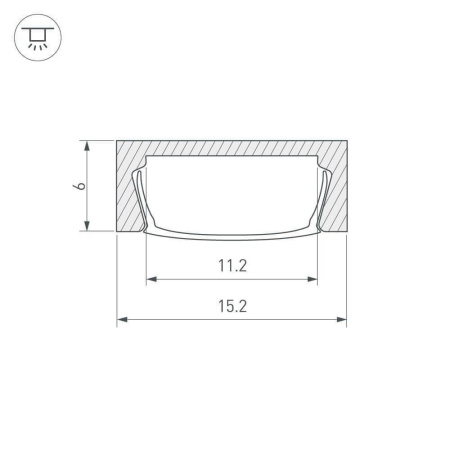 Профиль Arlight MIC-2000 ANOD 012089