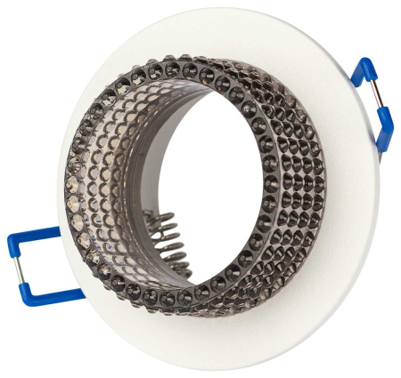 Светильник встраиваемый декоративный ЭРА DK109 WH/GR под лампу MR16 GU5.3 белый/серый Б0058414