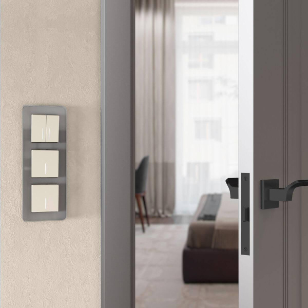 Выключатель одноклавишный Werkel с подсветкой айвори матовый W1110162 4690389184574