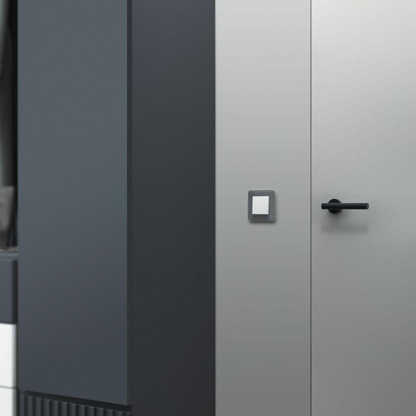 Выключатель одноклавишный проходной Werkel белый матовый W1112061 4690389184598