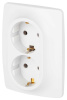 Розетка ЭРА Серия 12 12-2106-01М 2X2P+E Schuko 16А-250В белый матовый Б0065721