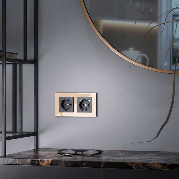 Рамка на 2 поста Werkel Favorit шампань W0021111 4690389159596