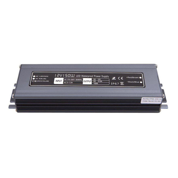 Блок питания SWG 12V 150W IP67 12,5A MTPW-150-12 001275