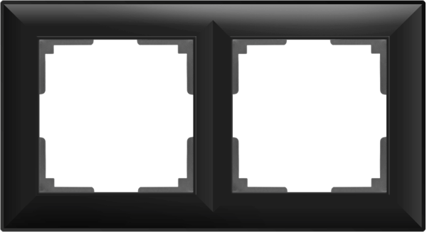 Рамка Werkel Fiore на 2 поста черный W0022208 4690389160370