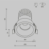 Встраиваемый светильник Maytoni Technical Downlight Dip DL117-15W-3K-W